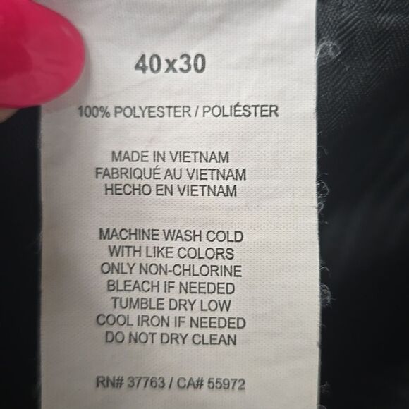 Perry Ellis Portfolio 40x30 Men Modern-Fit Performance Stretch Dress Pants Navy - Picture 8 of 12